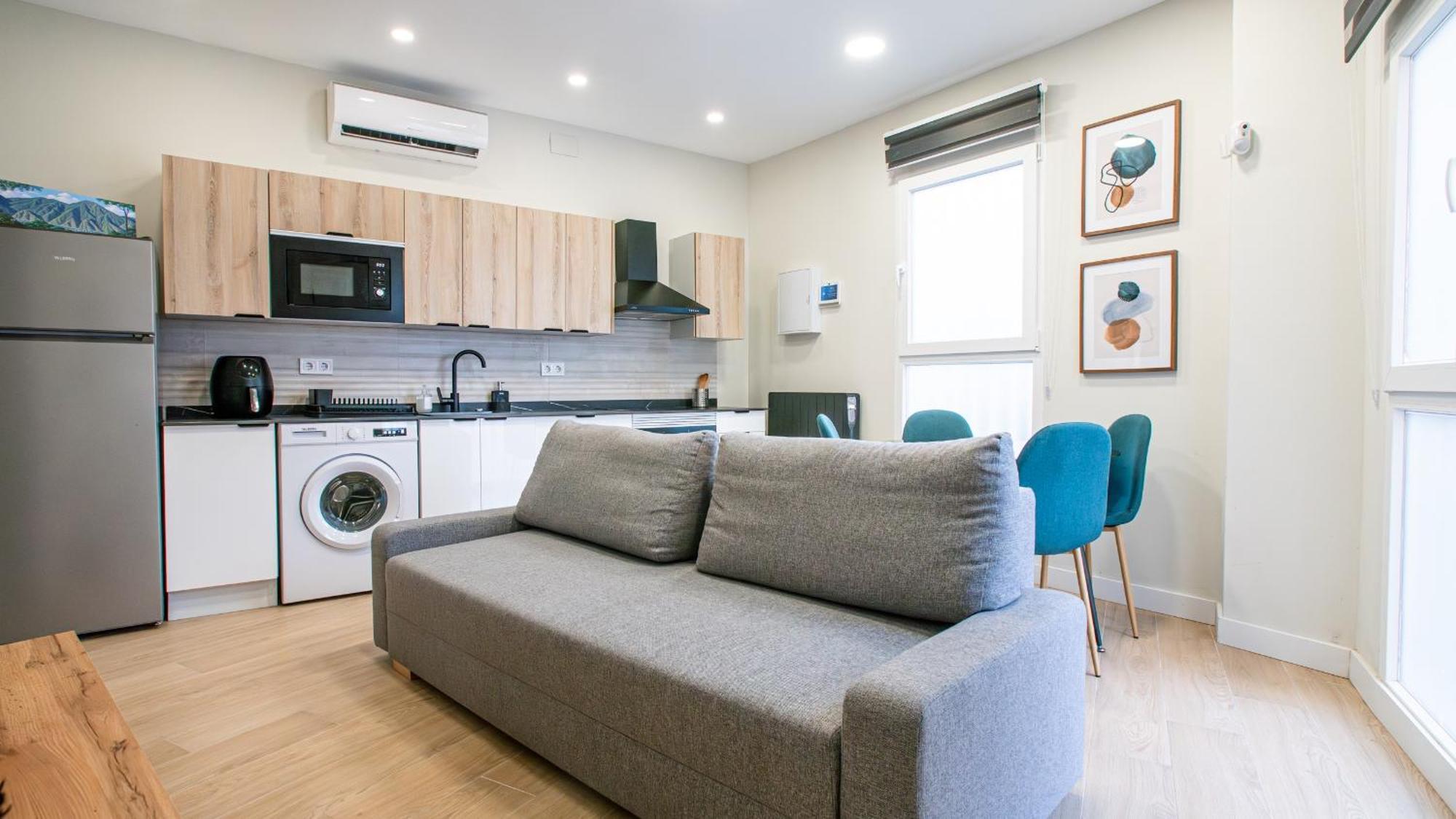 Madrid Confort Urbano 1 Dormitorio Ac Wifi Cocina Exterior photo