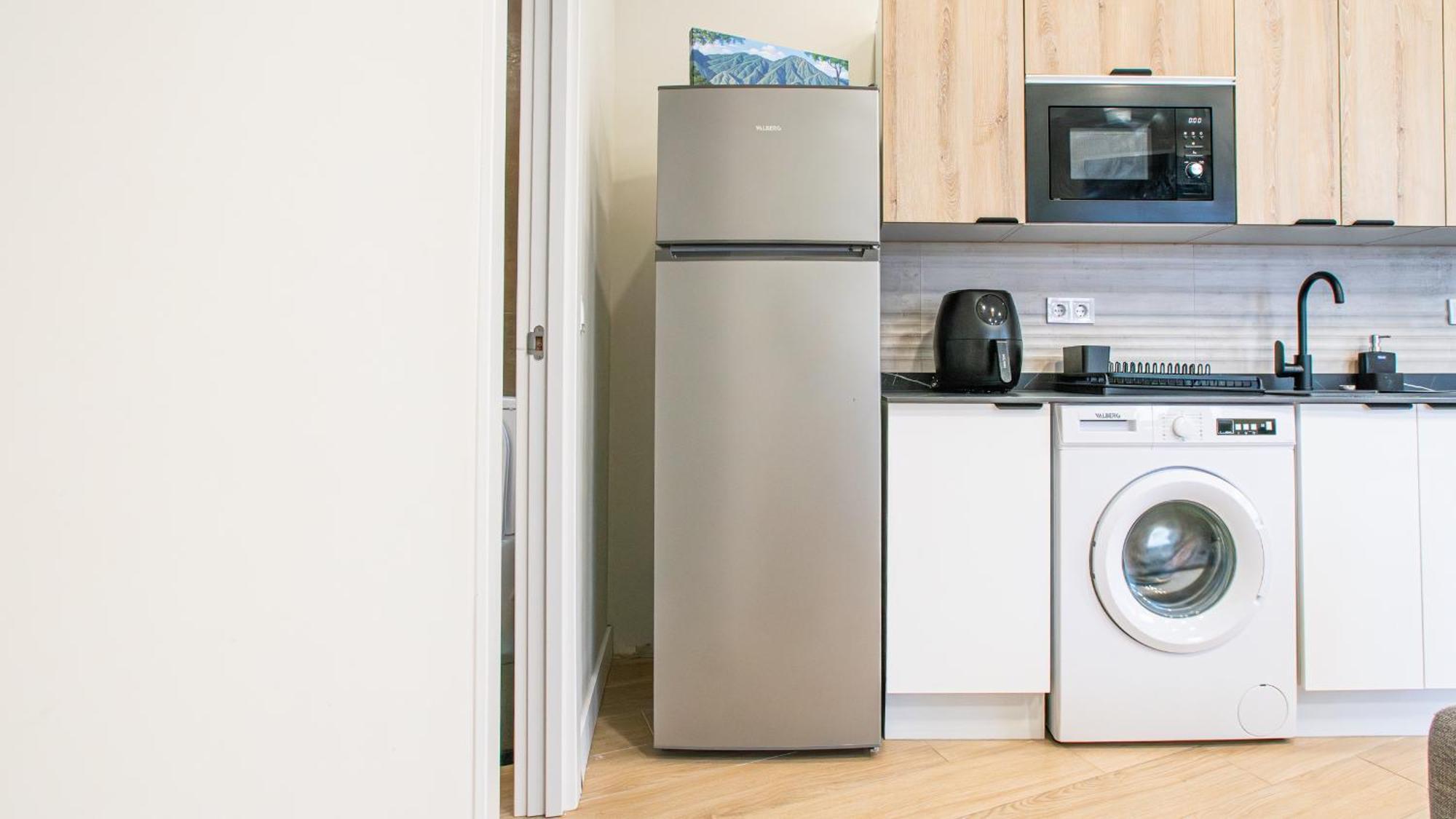 Madrid Confort Urbano 1 Dormitorio Ac Wifi Cocina Exterior photo